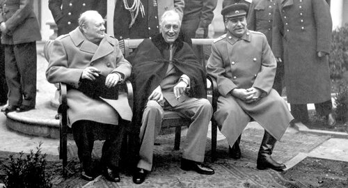 Konferencja w Jałcie 1945, fot. domena publiczna