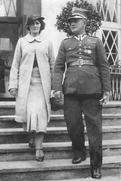 Podporucznik Mieczyslaw Krystyniak z żoną, fot. Archiwum rodziny Krystyniaków